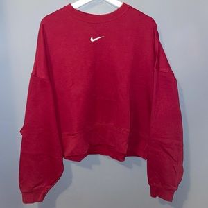 Cropped Center swoosh Nike crew neck